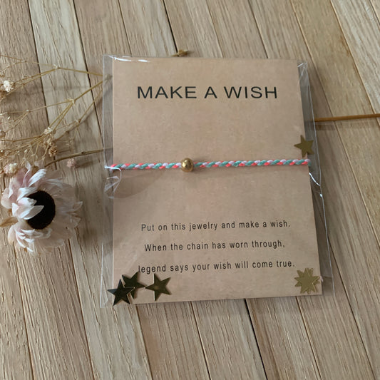 Armbandje ‘make a wish’ fel