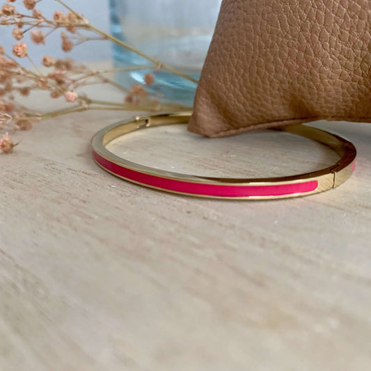 Bangle Goud/Fuchsia